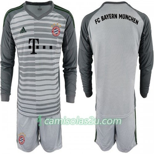 Camisolas de Futebol FC Bayern München Guarda Redes Criança Equipamento Principal 2018/19 Manga Comprida Camisolas de Futebol FC Bayern München Guarda Redes Criança Equipamento Principal 2018/19 Manga Comprida